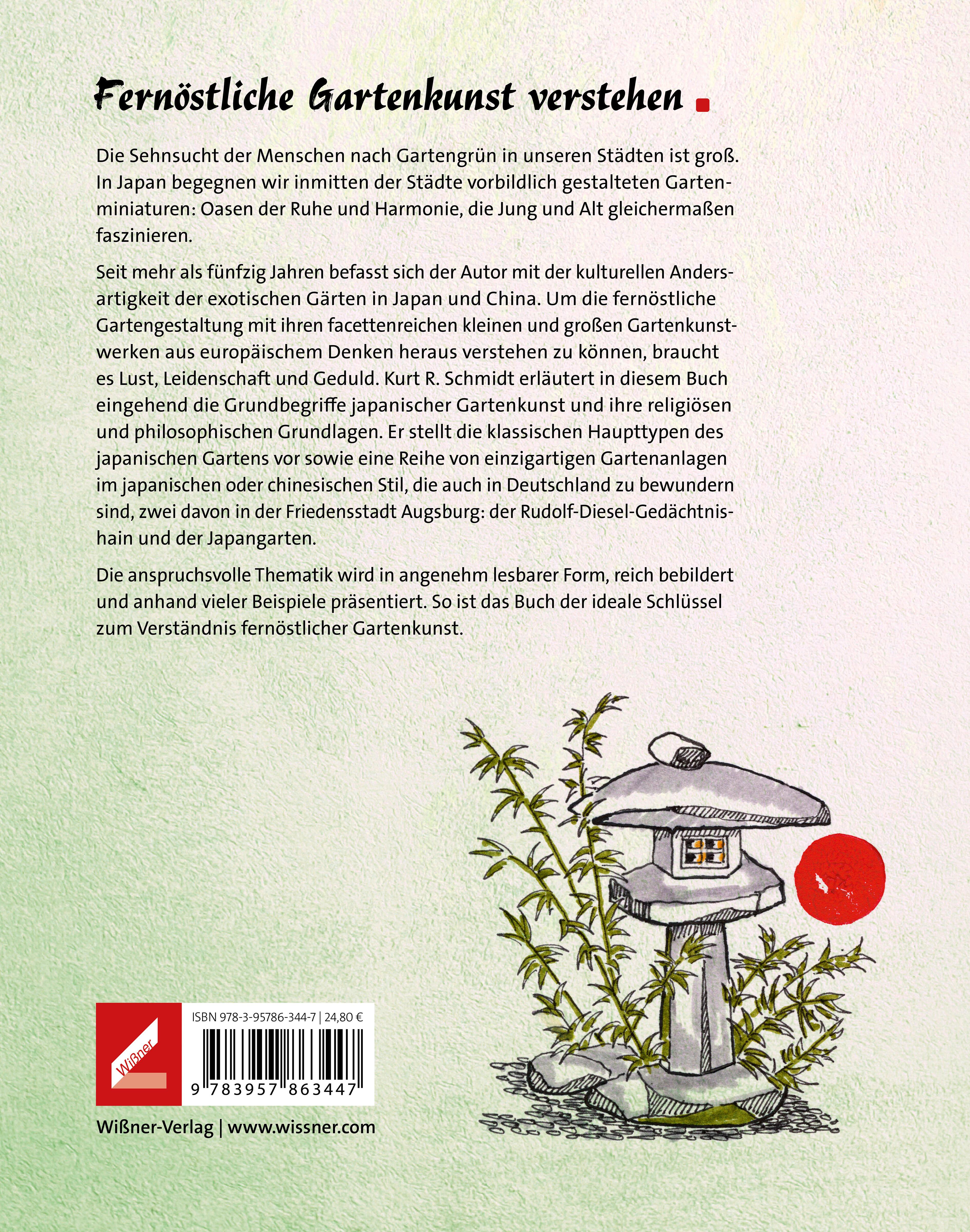 Rückseitencover Japanische Gartenkunst in Augsburg - Begegnung mit der fernöstlichen Kultur