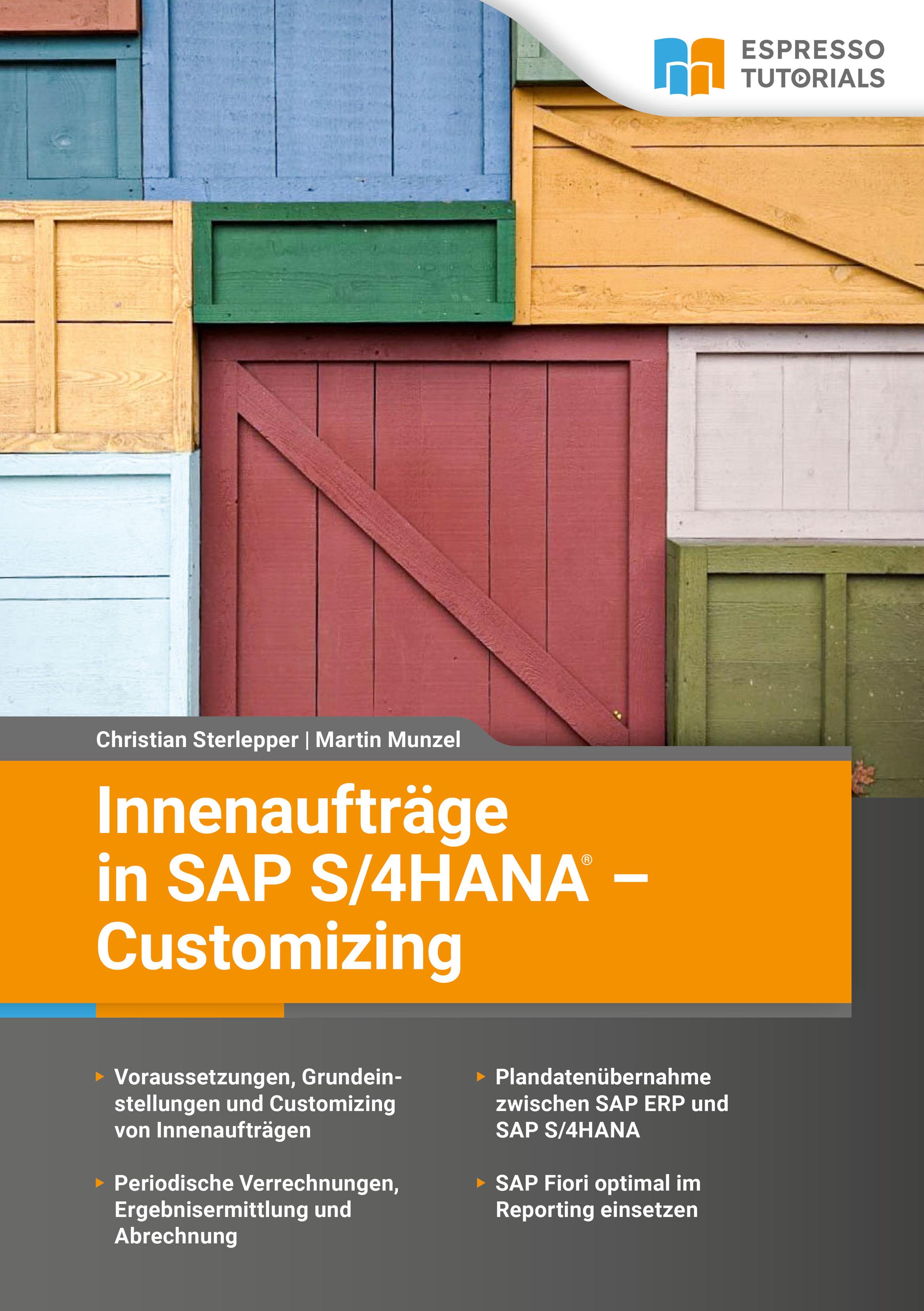 Vorderes Coverbild Innenaufträge in SAP S/4HANA - Customizing