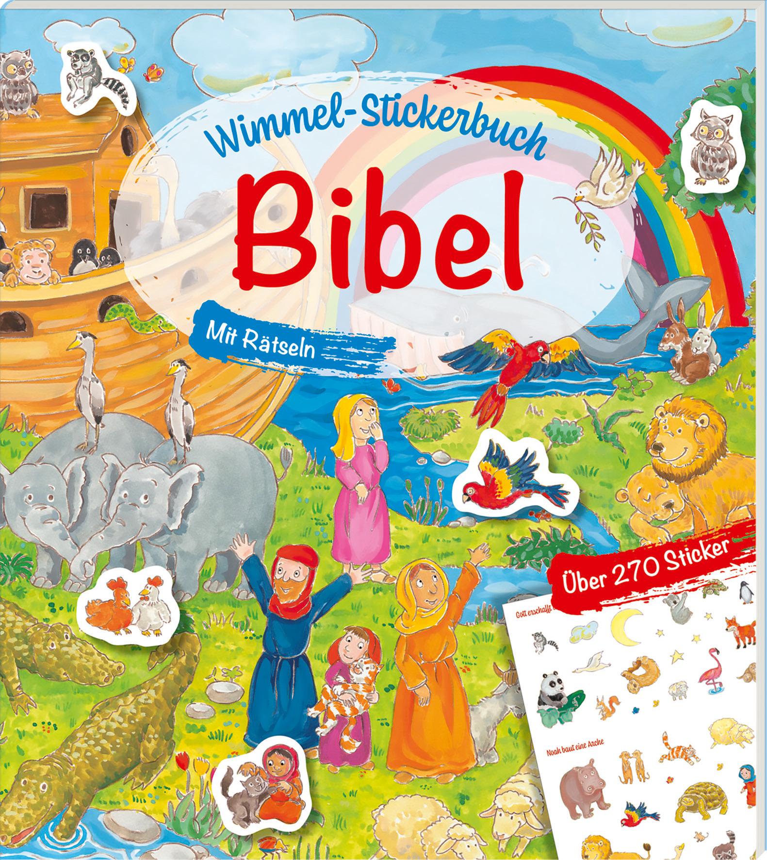 Vorderes Coverbild Wimmel-Stickerbuch Bibel