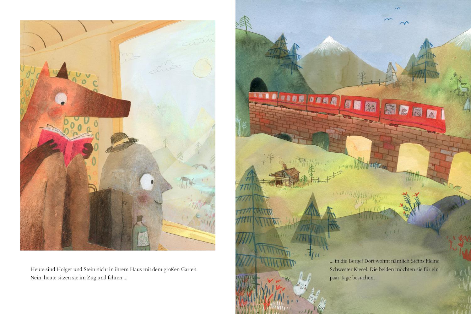 Beispielinhalt (Bild) Holger und Stein machen Ferien