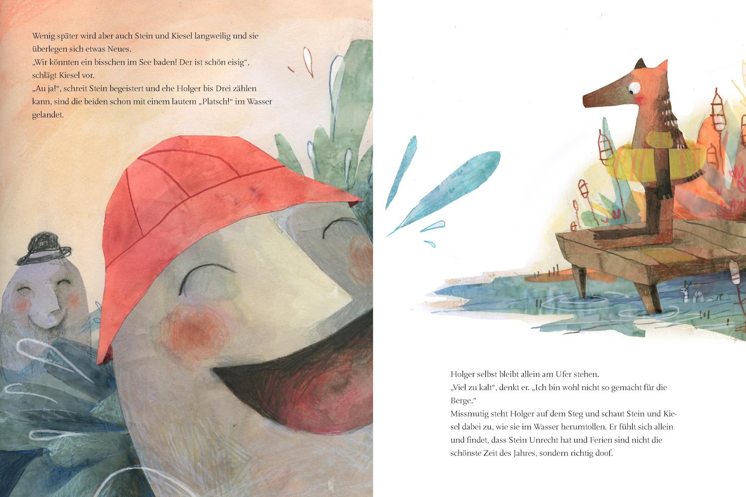 Beispielinhalt (Bild) Holger und Stein machen Ferien