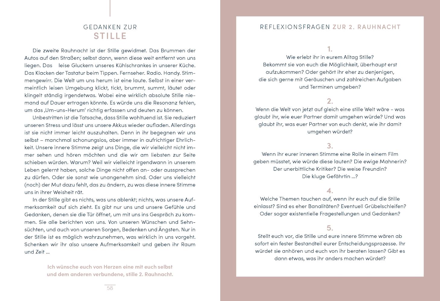 Beispielinhalt (Bild) Rauhnächte für Paare - 12 Tage nur für euch