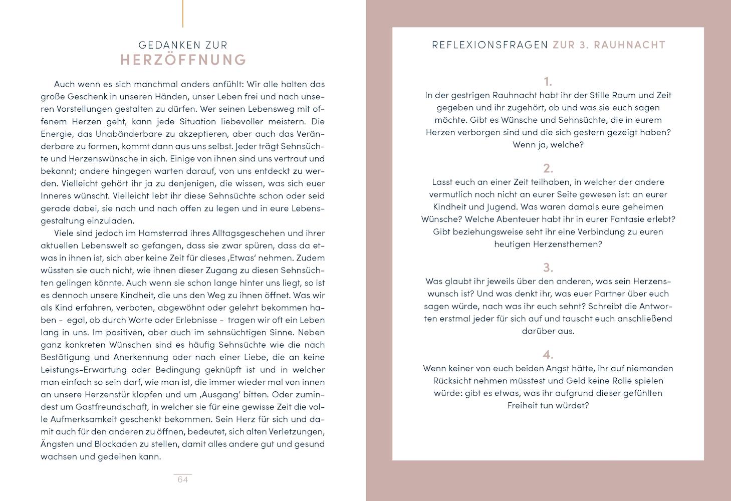 Beispielinhalt (Bild) Rauhnächte für Paare - 12 Tage nur für euch