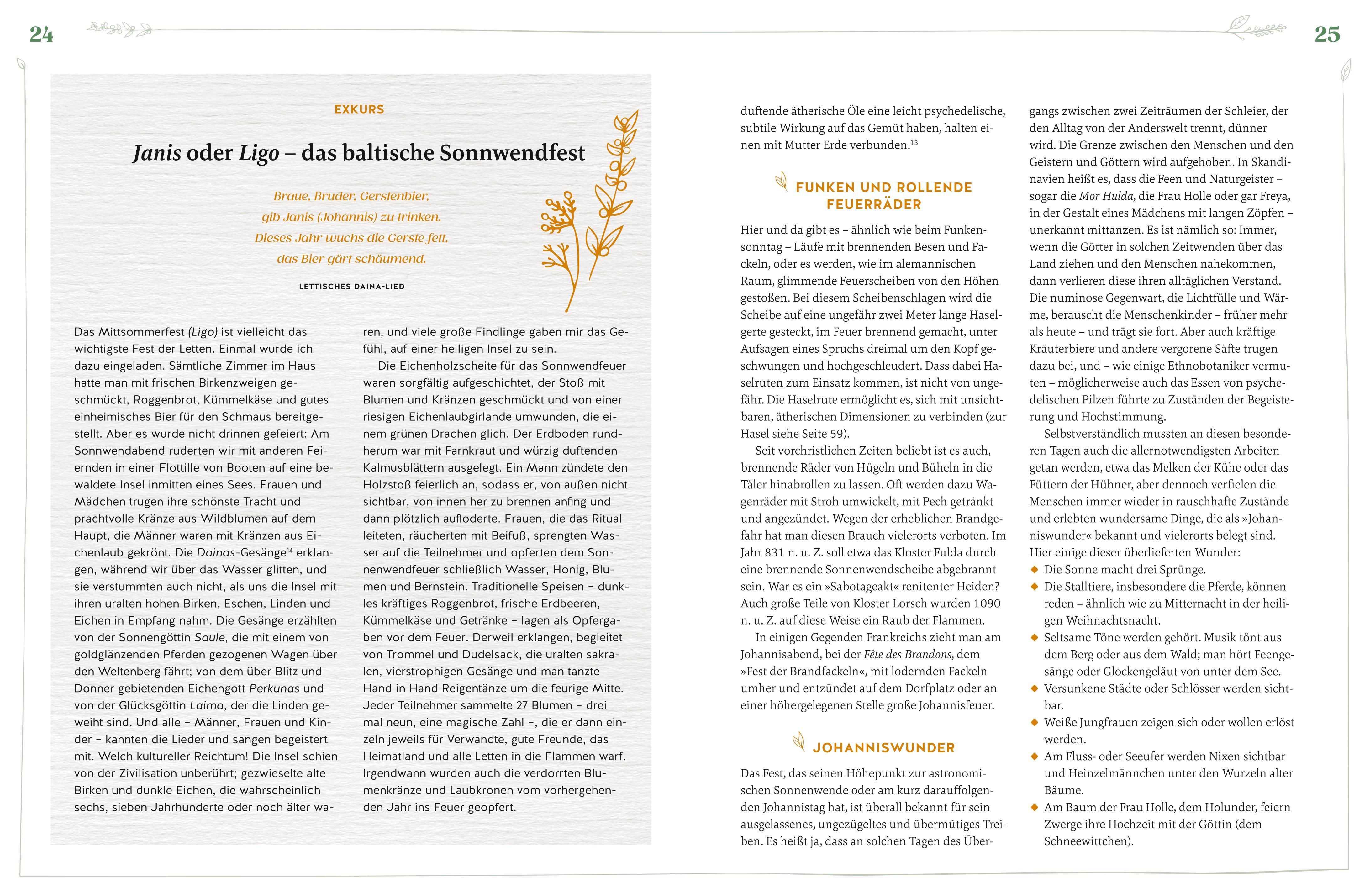 Beispielinhalt (Bild) Die Magie der Sonnenwenden