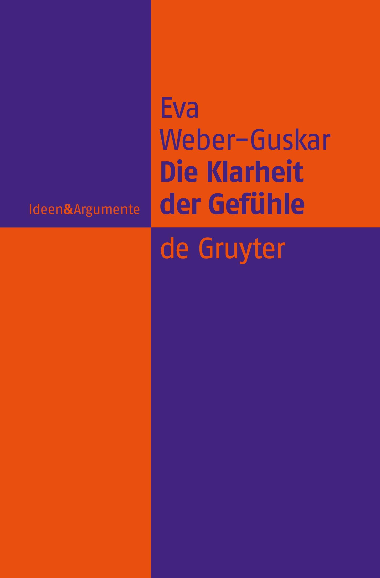Vorderes Coverbild Die Klarheit der Gefühle