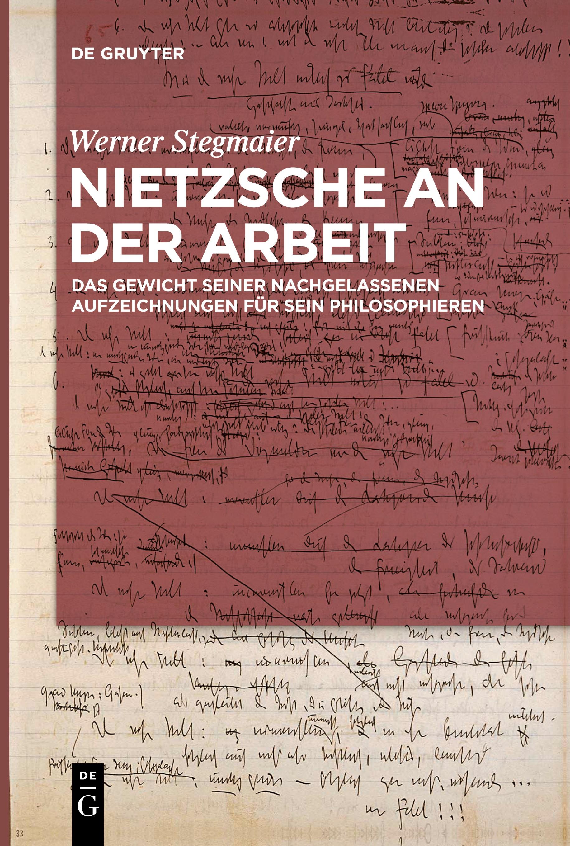 Vorderes Coverbild Nietzsche an der Arbeit