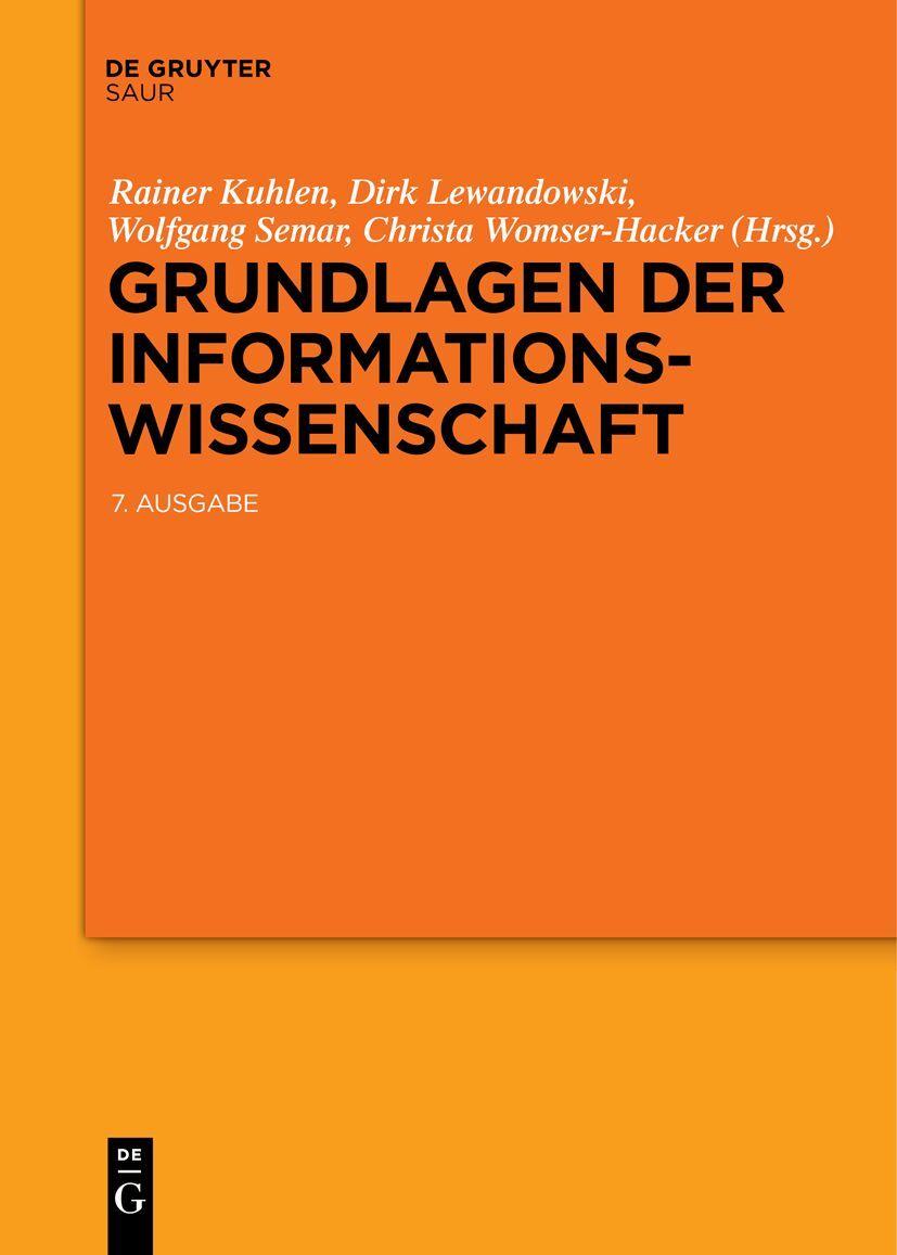 Vorderes Coverbild Grundlagen der Informationswissenschaft