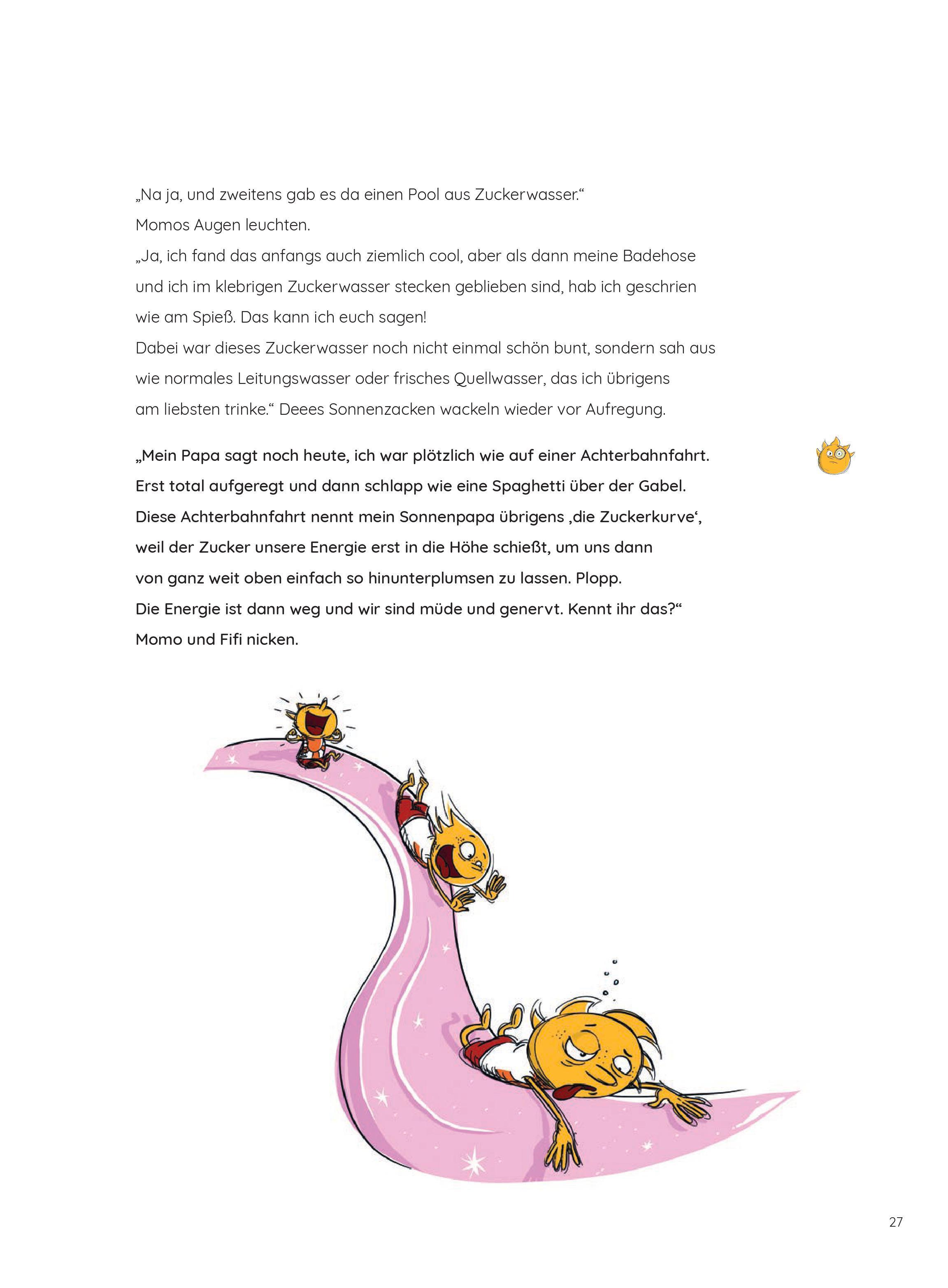Beispielinhalt (Bild) Die Nährstoffgeschichte. Begeistert Kinder für gemüsiale Superkräfte!