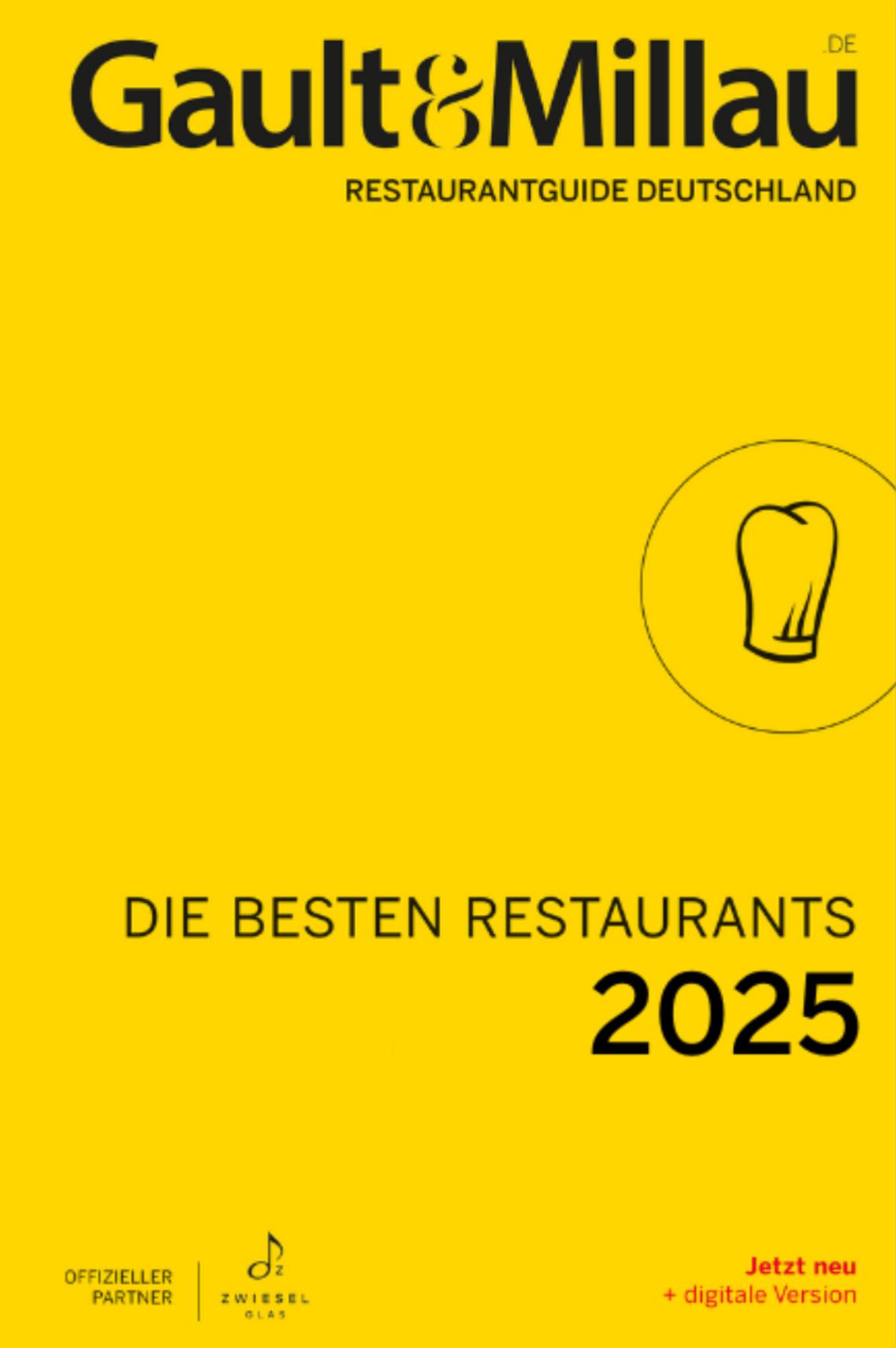 Vorderes Coverbild Gault&Millau Restaurantguide Deutschland - Die besten Restaurants 2025