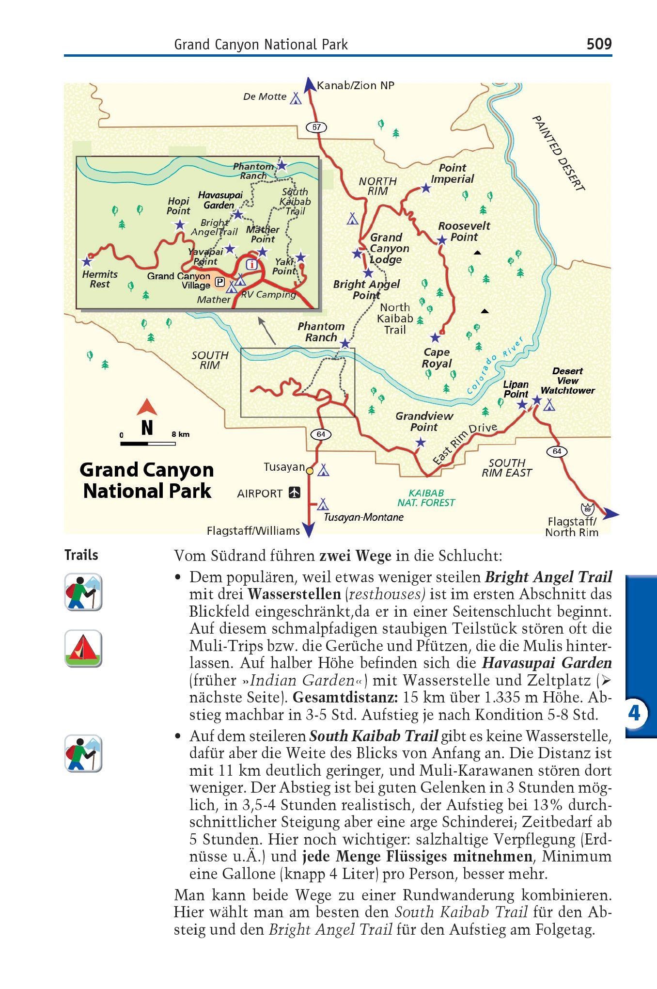 Beispielinhalt (Bild) Reise Know-How Reiseführer USA - der ganze Westen