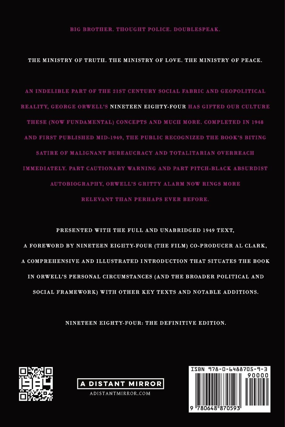 Rückseitencover Nineteen Eighty-Four