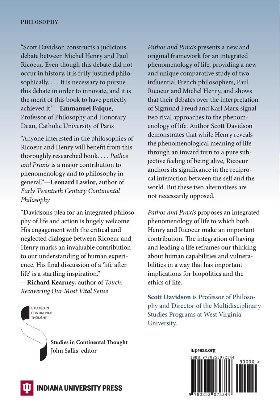 Rückseitencover Pathos and Praxis