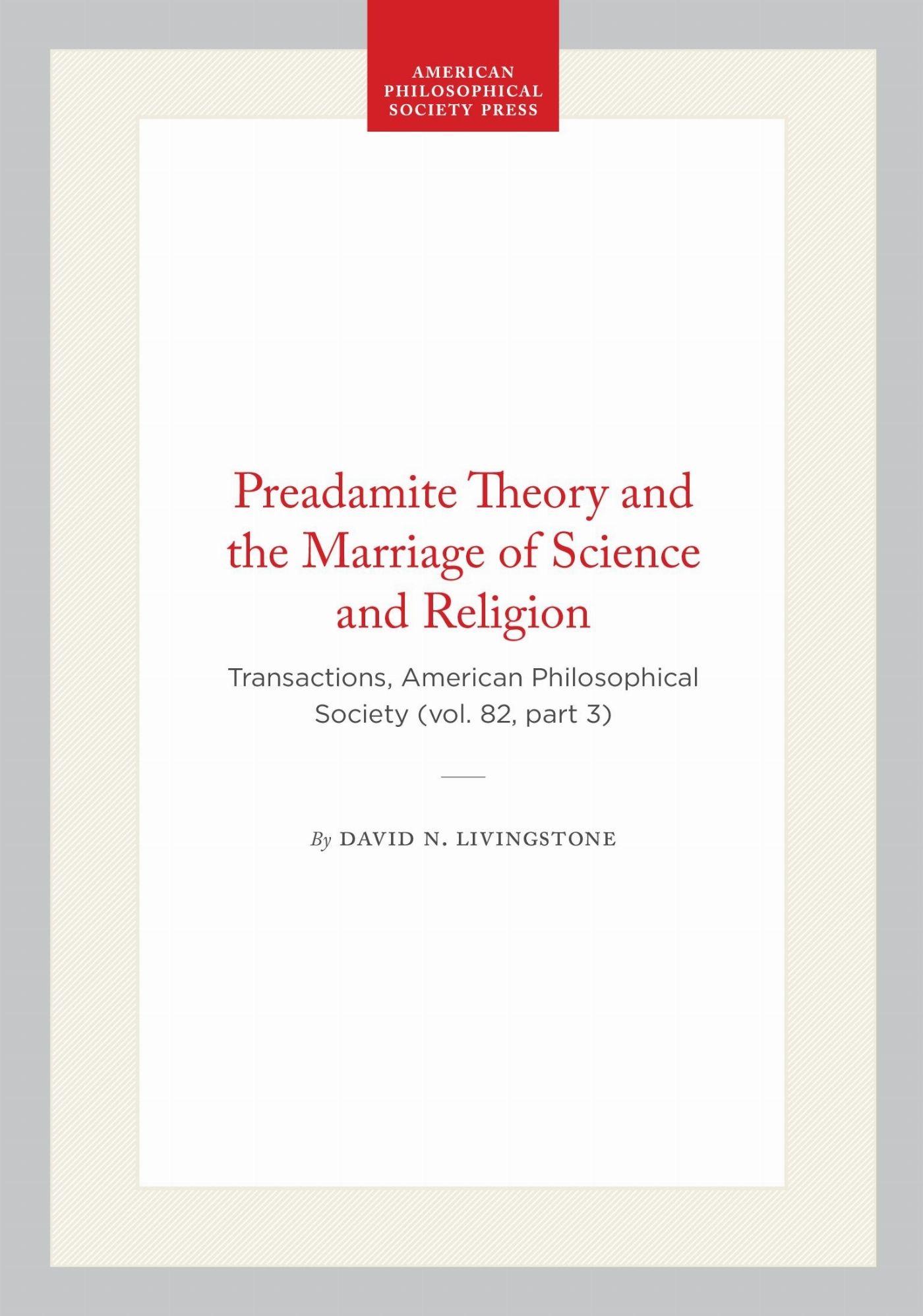 Vorderes Coverbild Preadamite Theory and the Marriage of Science and Religion
