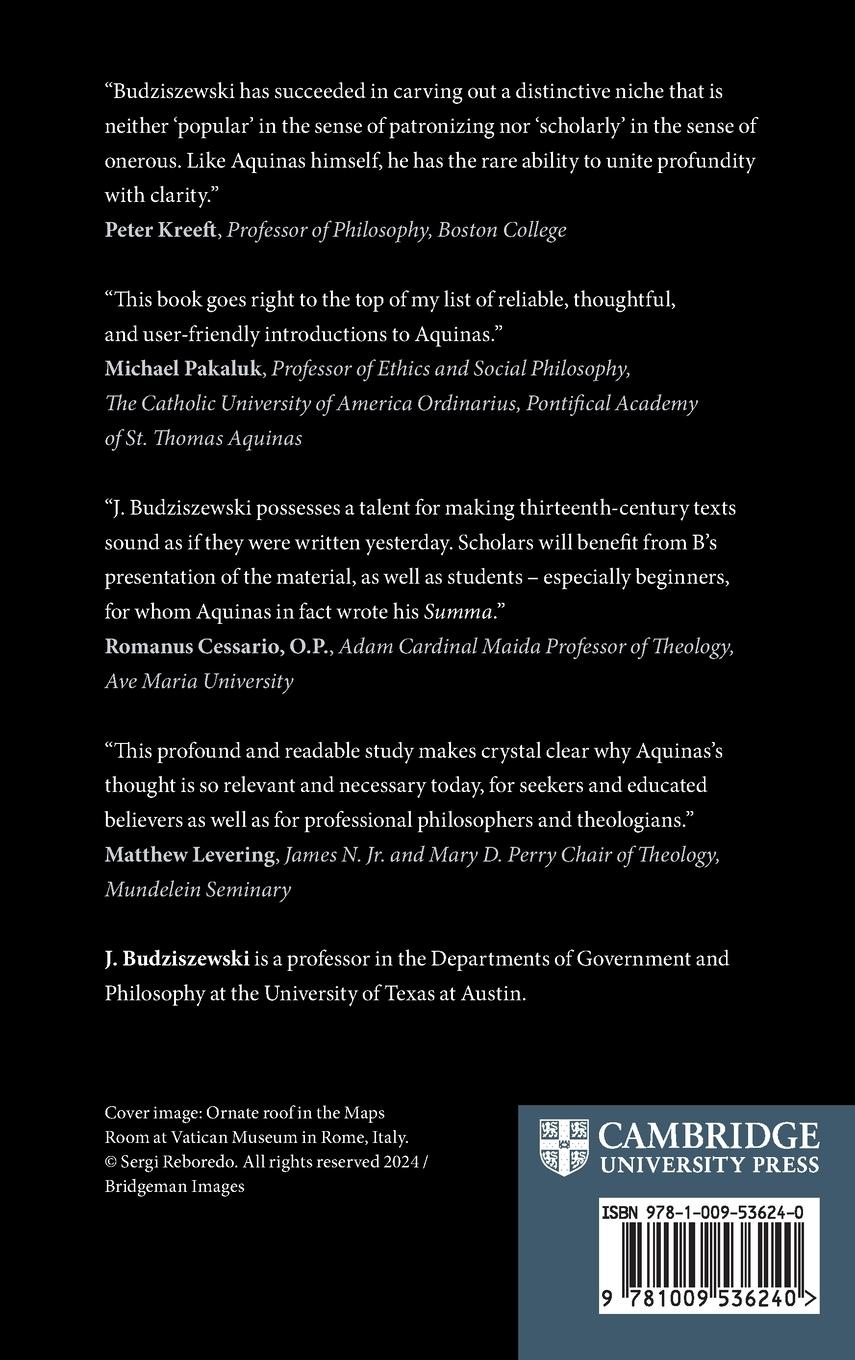 Rückseitencover Commentary on Thomas Aquinas's Treatise on the One God