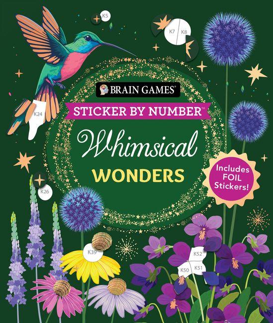 Vorderes Coverbild Brain Games - Sticker by Number: Whimsical Wonders (24 Images to Sticker)