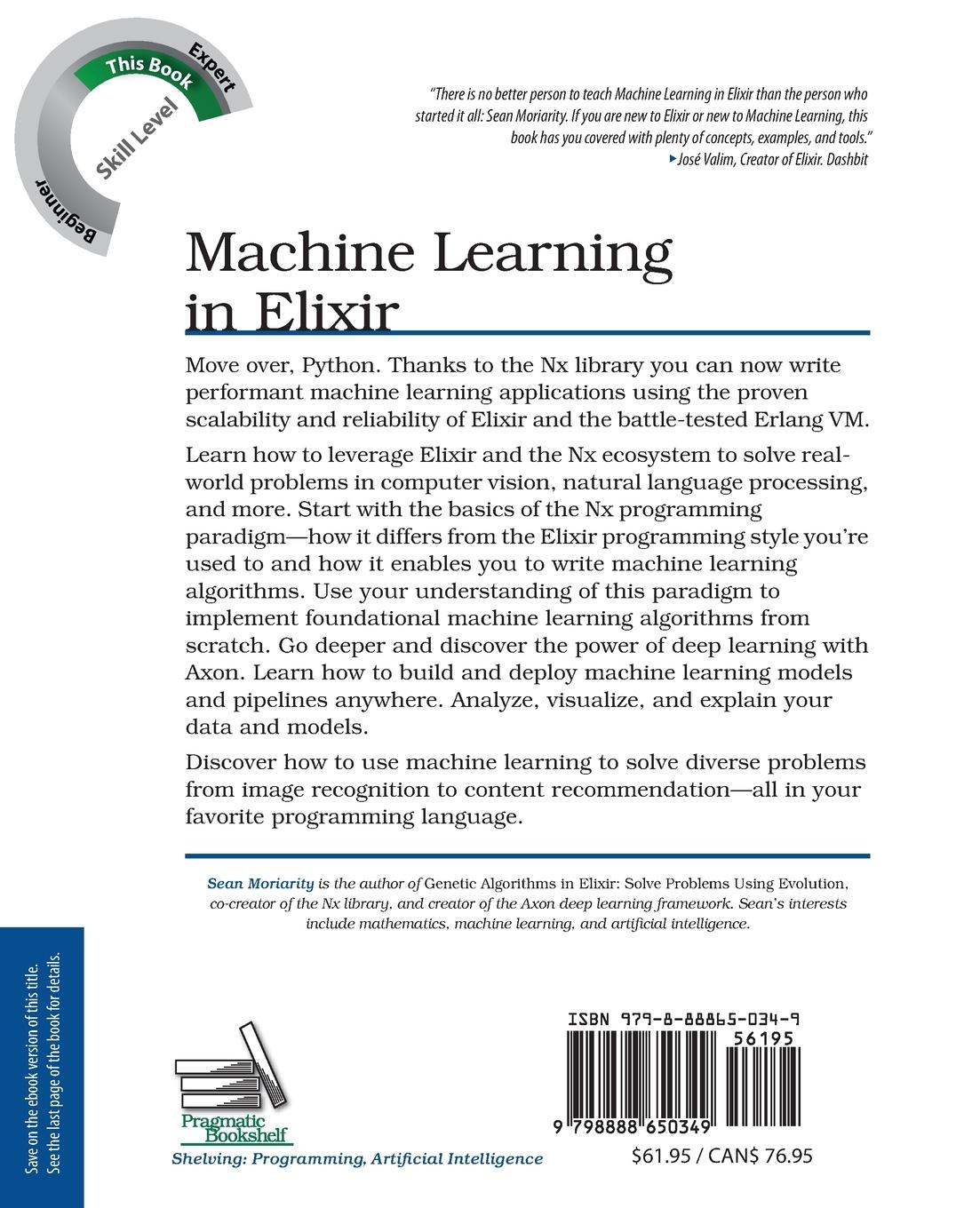 Rückseitencover Machine Learning in Elixir
