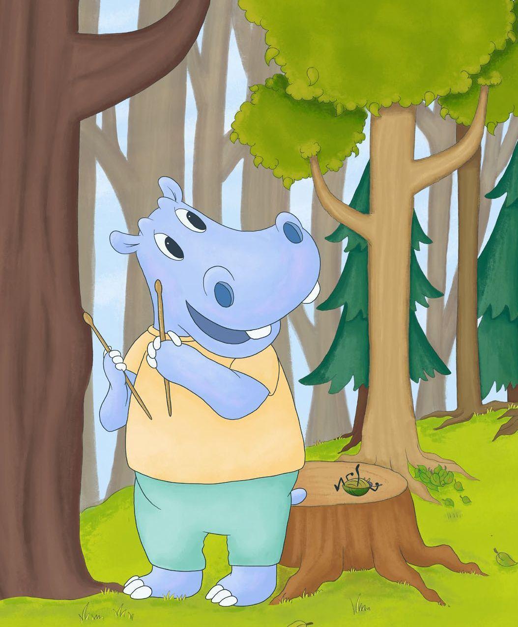 Beispielinhalt (Bild) Hippo rettet den Wald