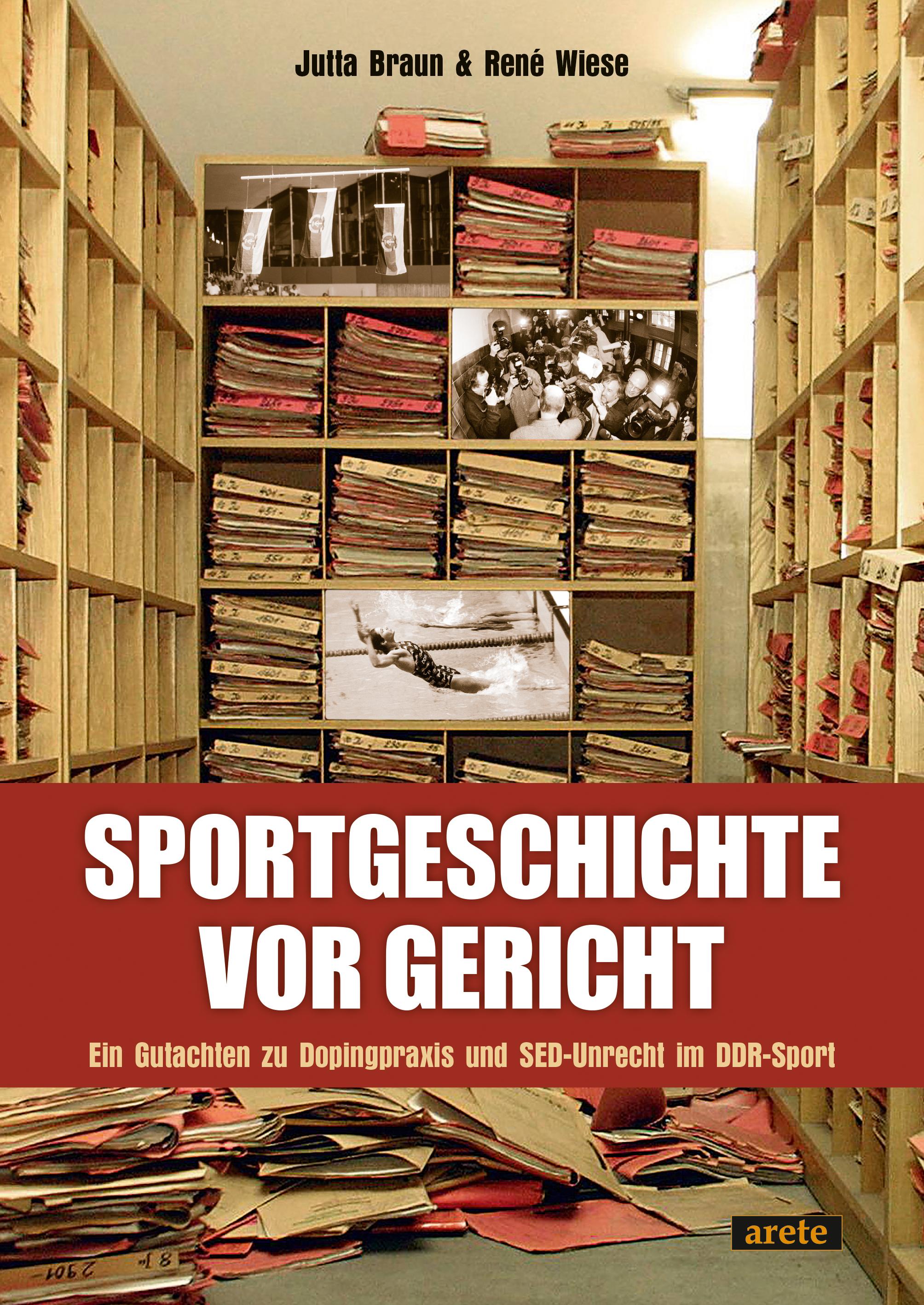 Vorderes Coverbild Sportgeschichte vor Gericht