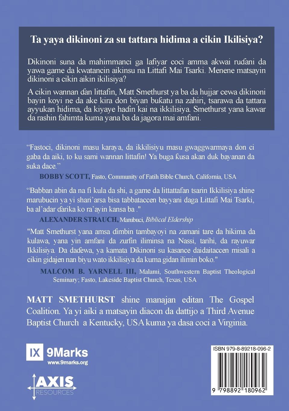 Rückseitencover Deacons / Dikinoni (Hausa)