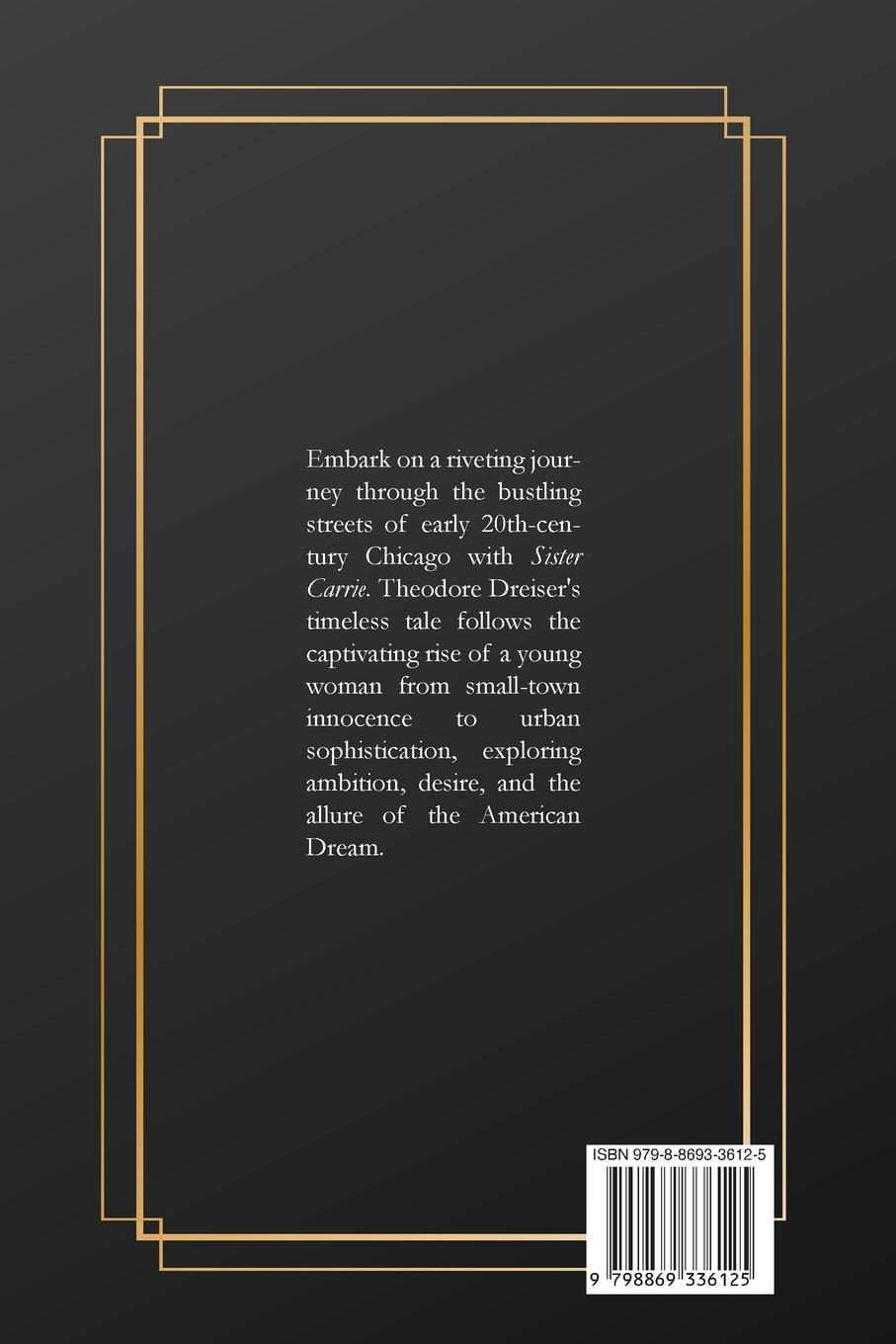 Rückseitencover Sister Carrie