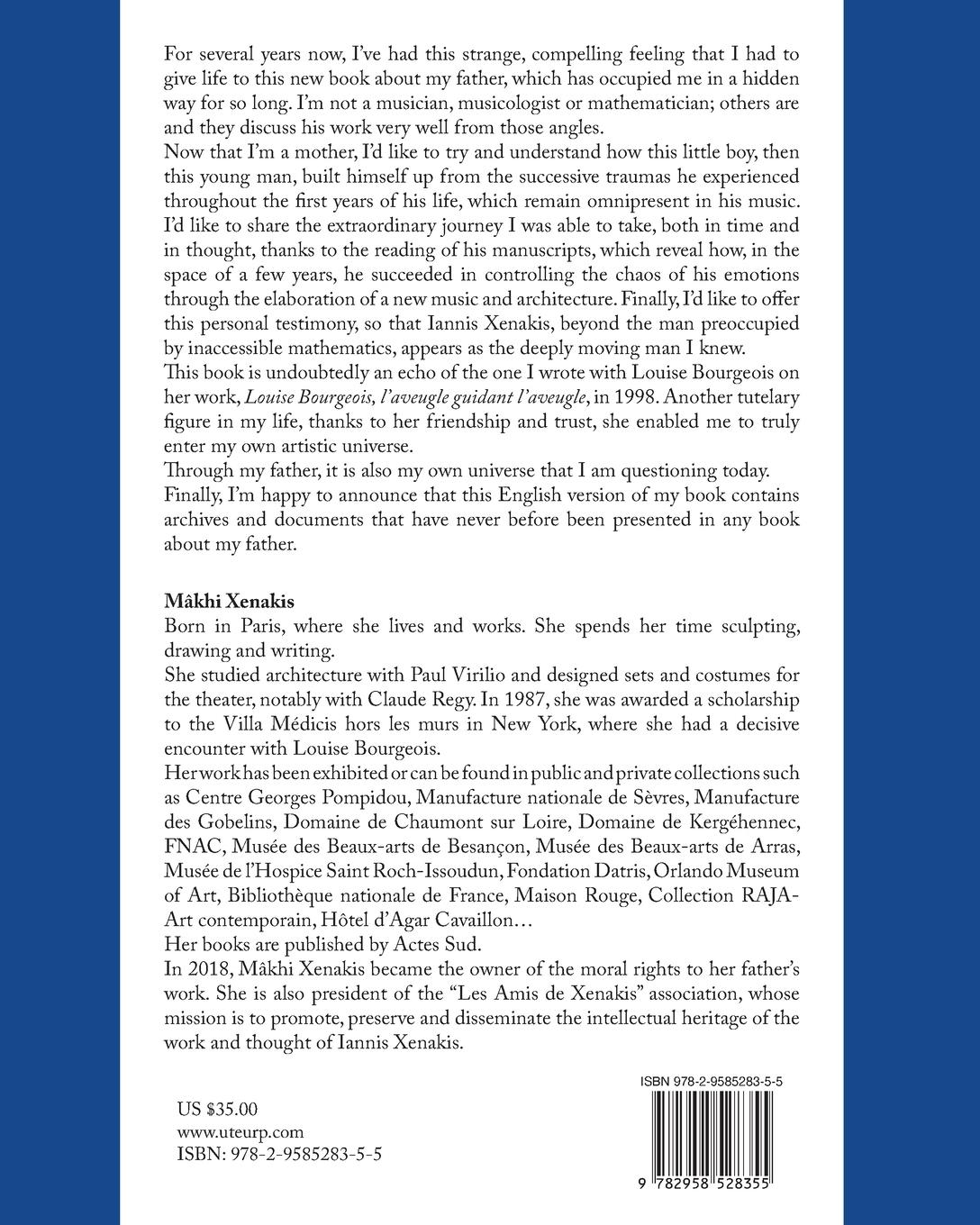Rückseitencover Iannis Xenakis