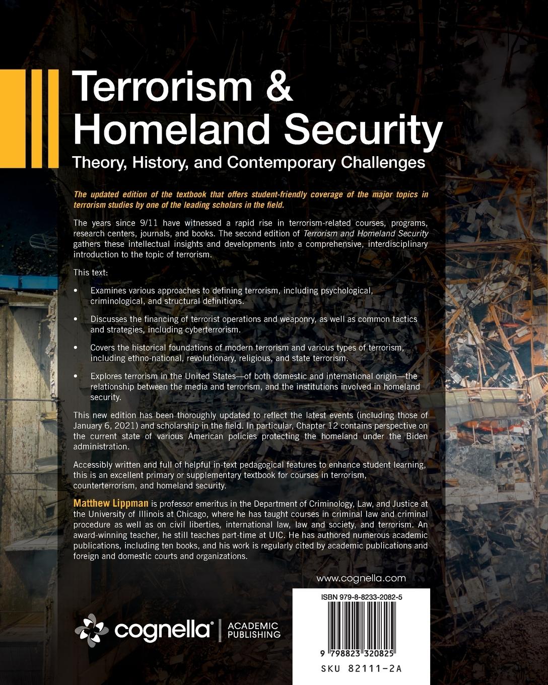 Rückseitencover Terrorism and Homeland Security
