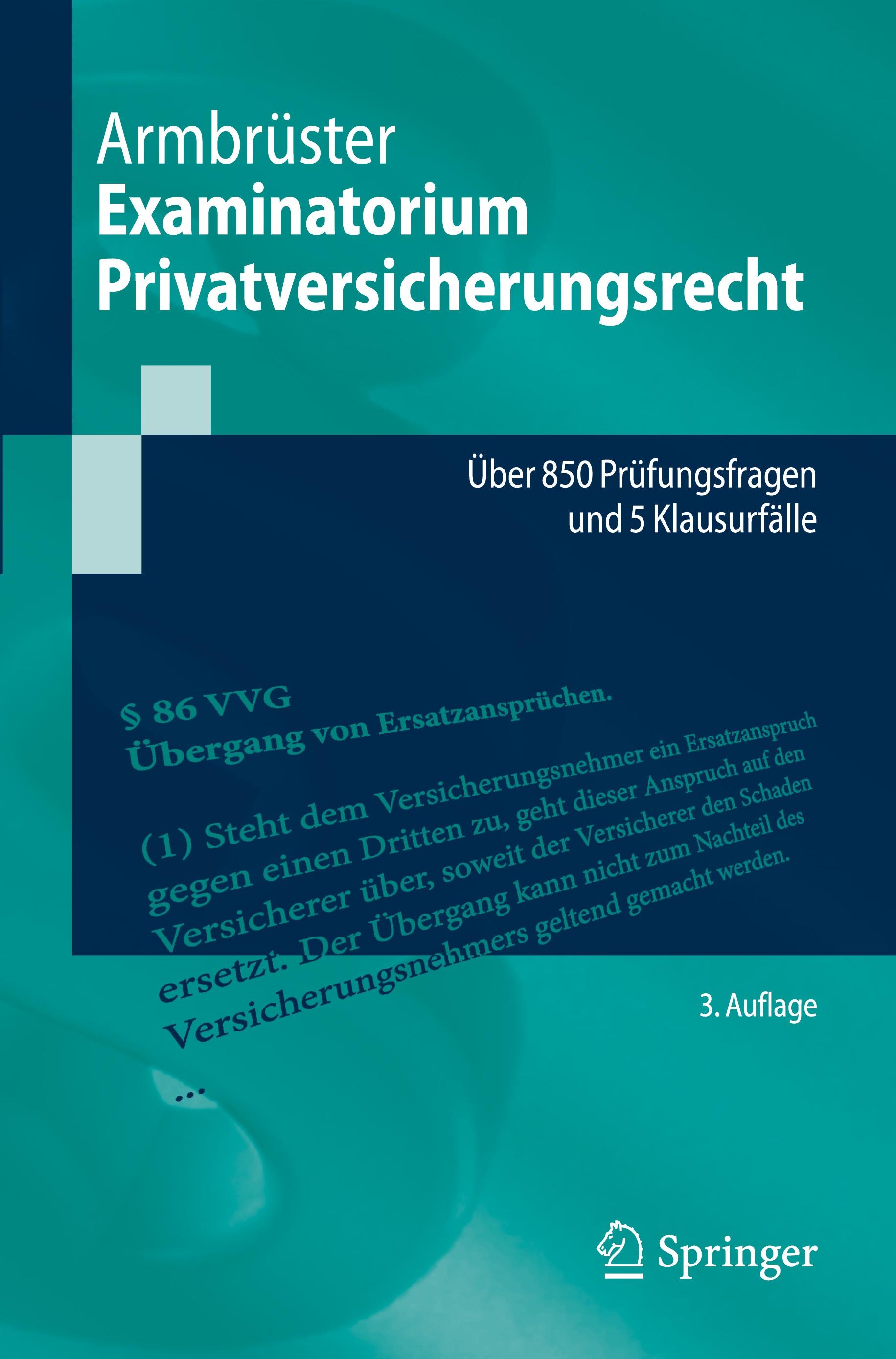 Vorderes Coverbild Examinatorium Privatversicherungsrecht