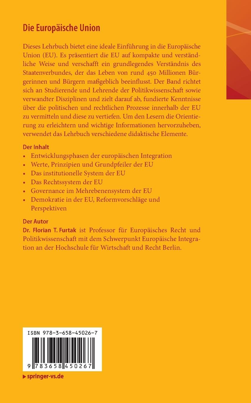Rückseitencover Die Europäische Union