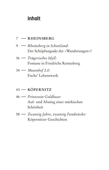 Beispielinhalt (Bild) Fontanes Rheinsberg
