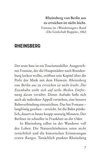 Beispielinhalt (Bild) Fontanes Rheinsberg