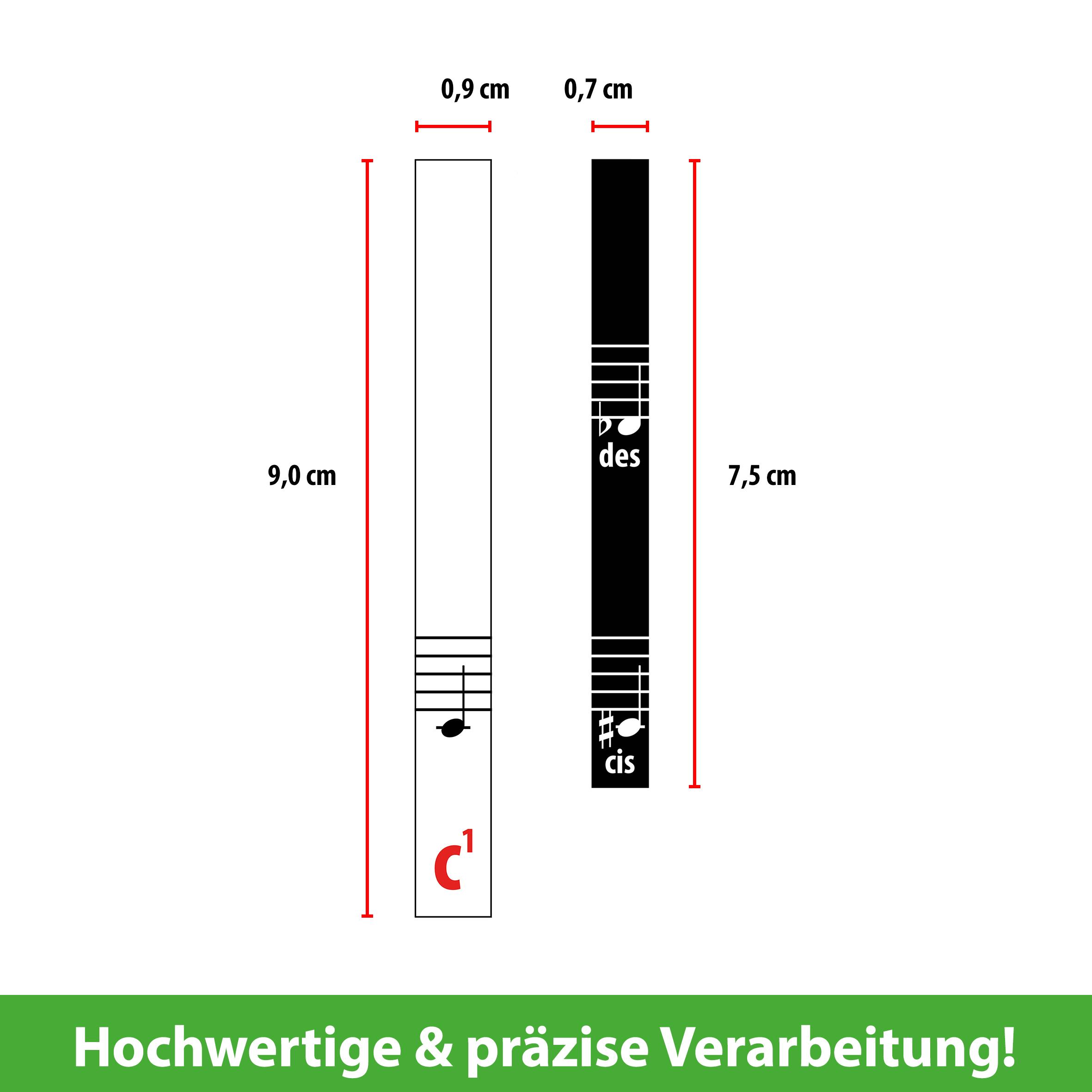 Beispielinhalt (Bild) ARTIST AHEAD® Noten Aufkleber für Klavier & Keyboard