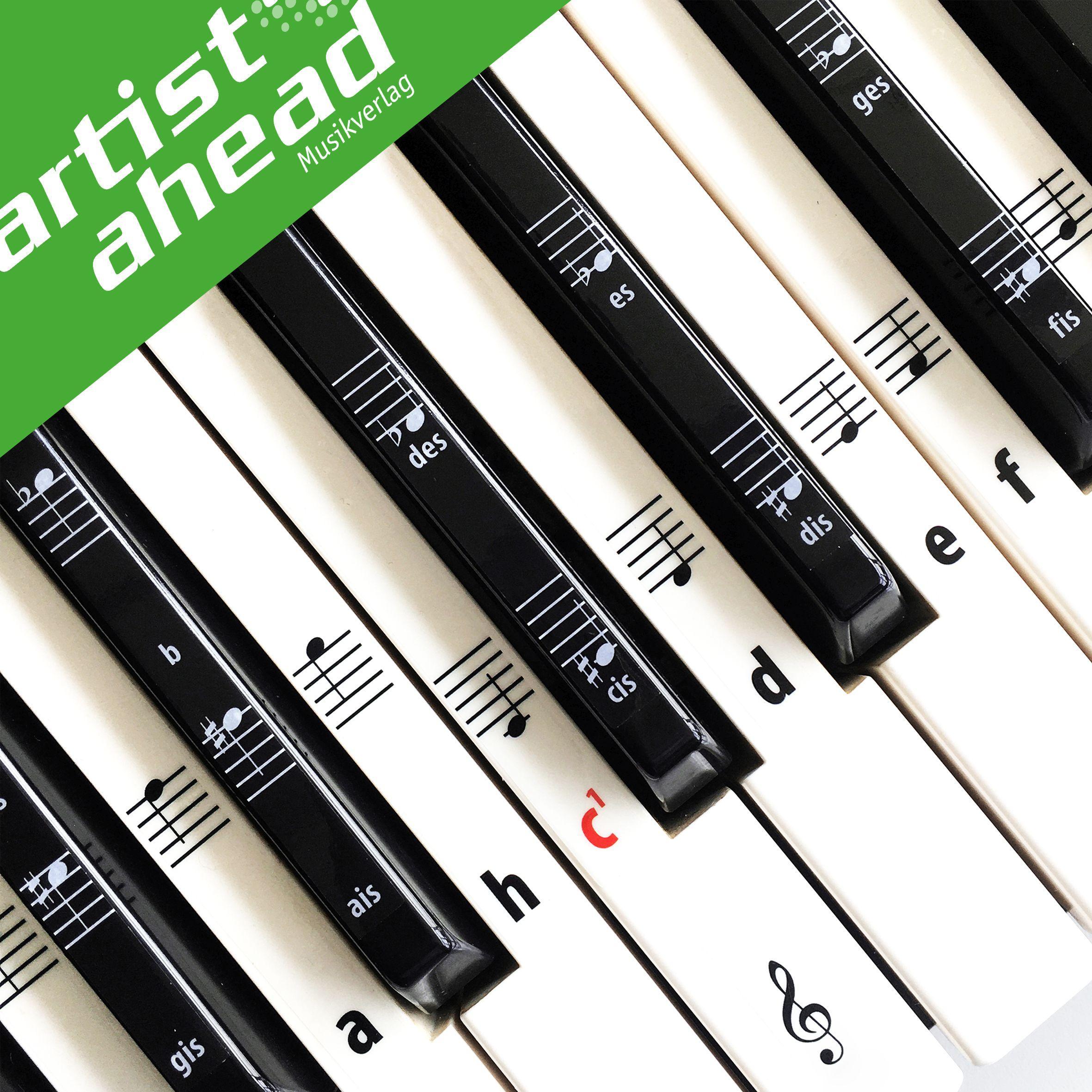 Vorderes Coverbild ARTIST AHEAD® Noten Aufkleber für Klavier & Keyboard