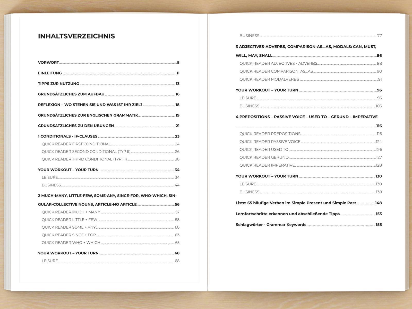 Beispielinhalt (Bild) Englische Grammatik richtig anwenden - Teil 2: Englische Grammatik in der Praxis