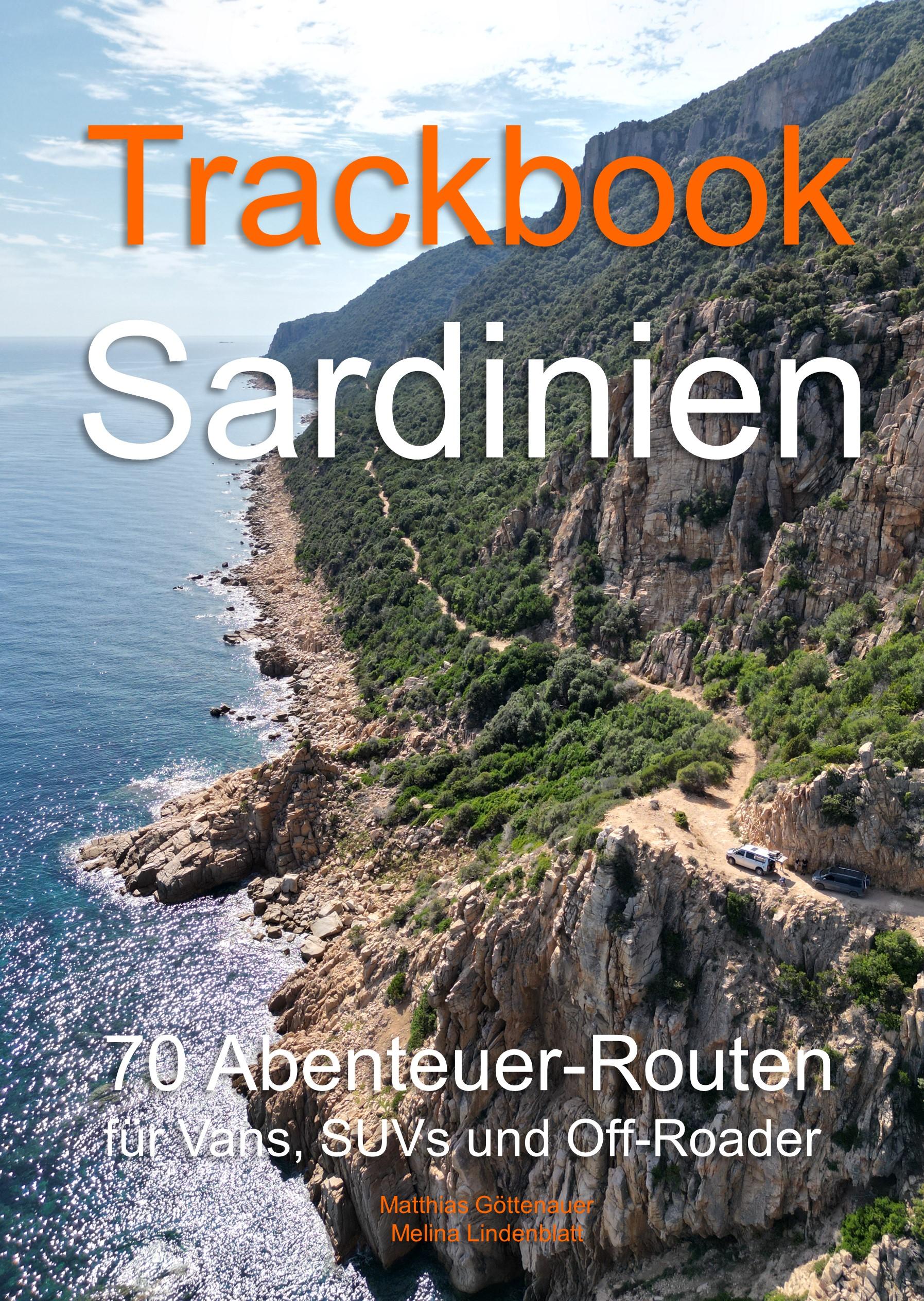 Vorderes Coverbild Trackbook Sardinien 4. Auflage