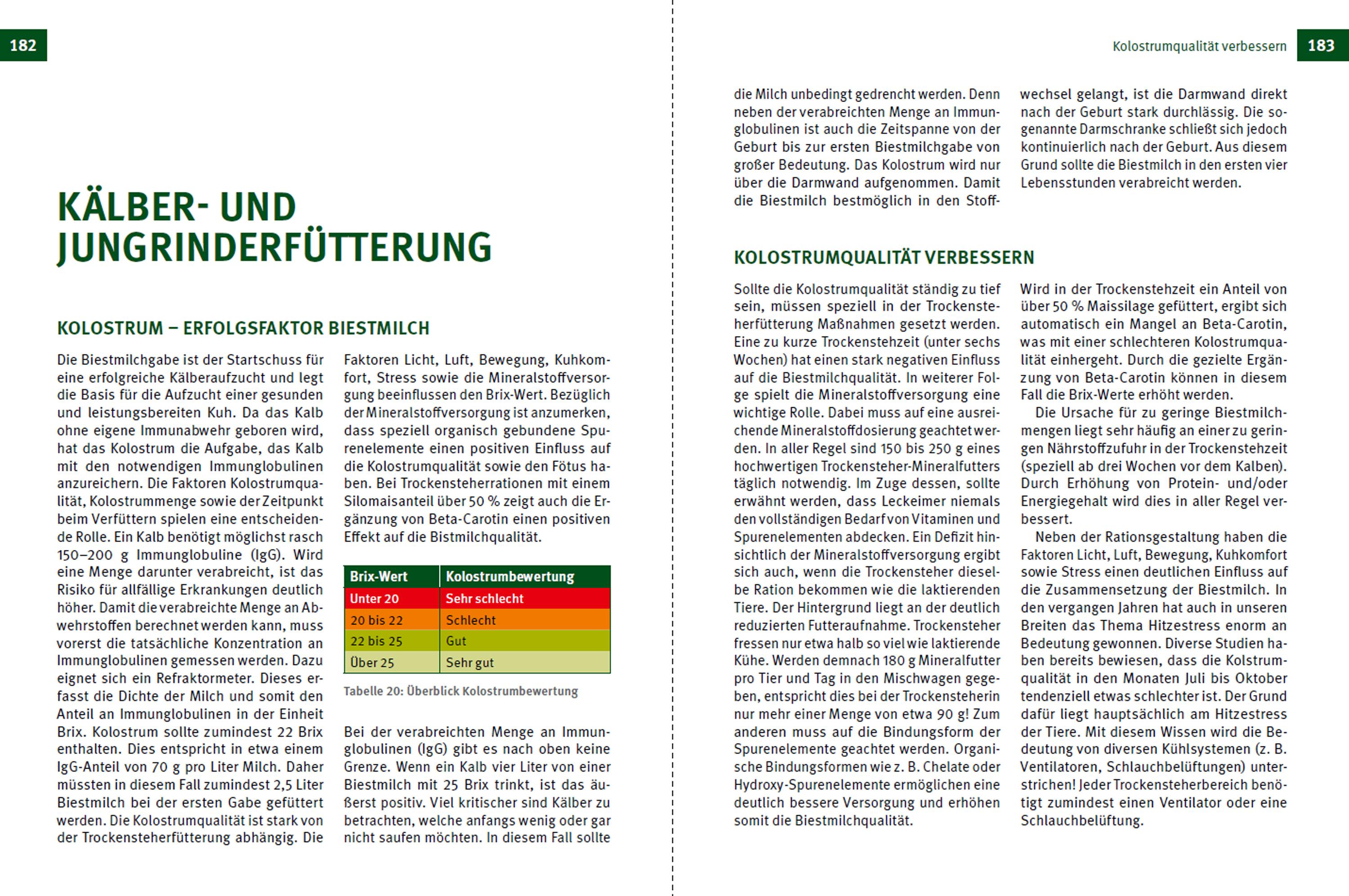 Beispielinhalt (Bild) Fruchtbare Kühe - Gesunde Kälber