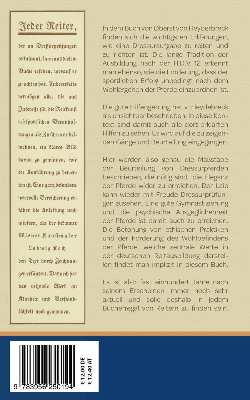 Rückseitencover Die deutsche Dressurprüfung