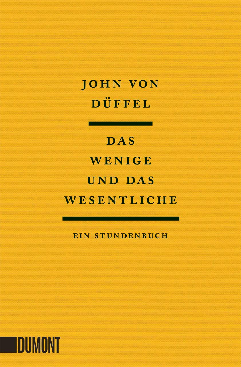 Vorderes Coverbild Das Wenige und das Wesentliche