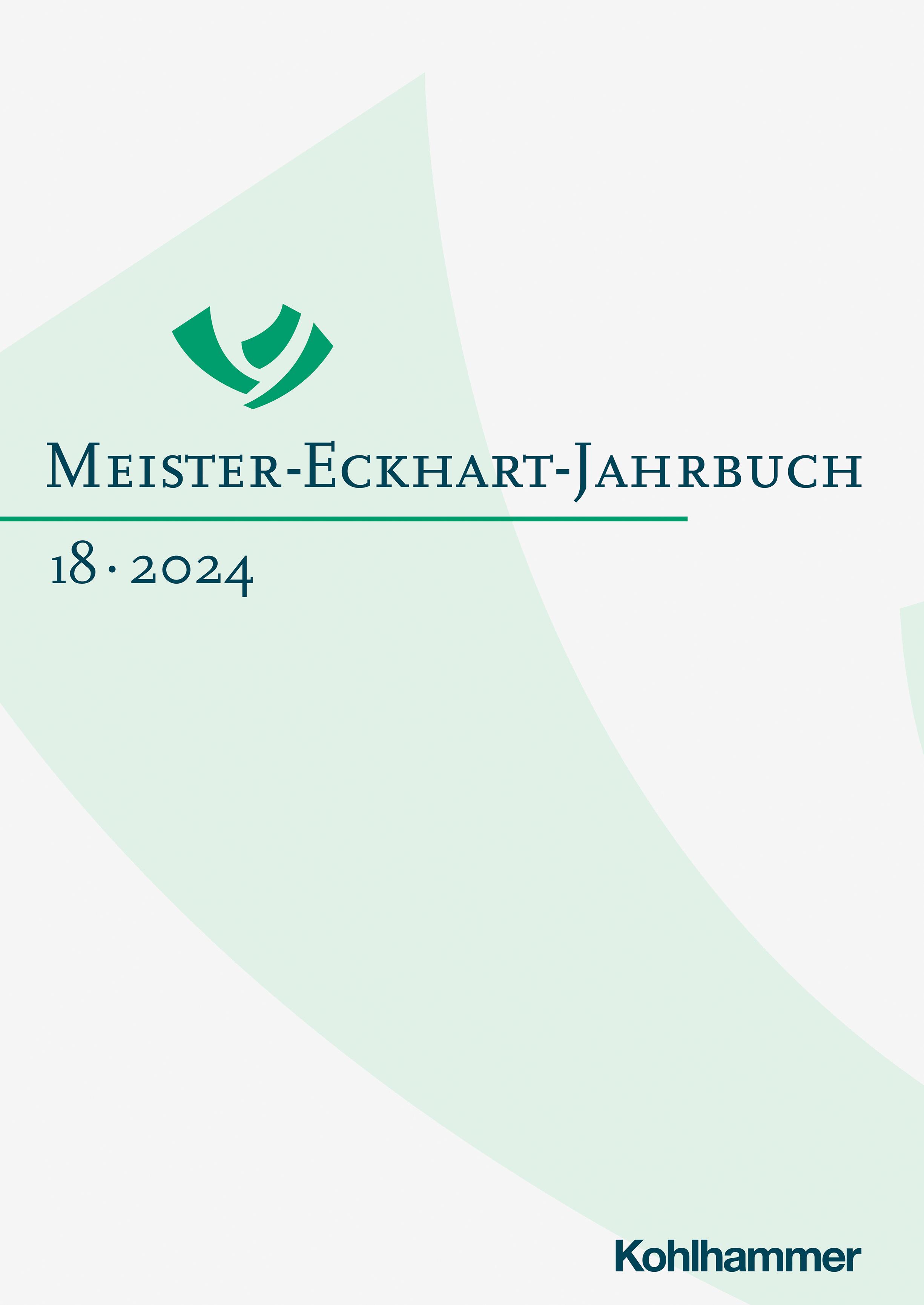 Vorderes Coverbild Meister-Eckhart-Jahrbuch Band 18 (2024)