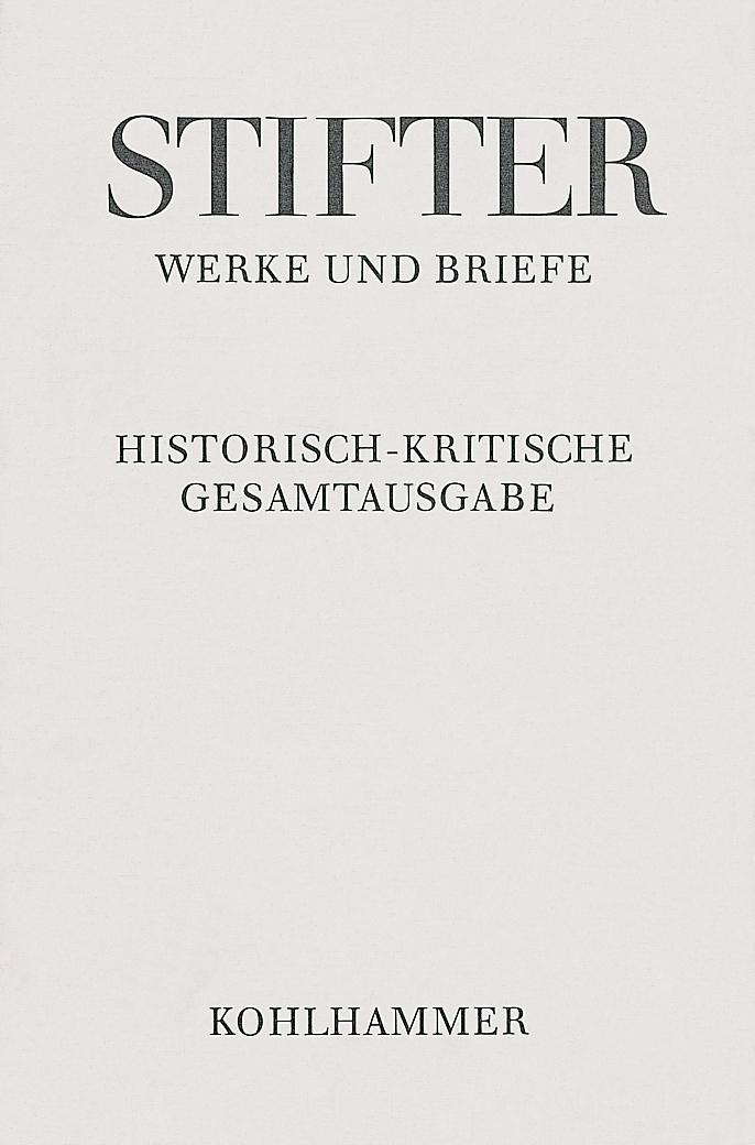 Vorderes Coverbild Briefe von Adalbert Stifter 1866-1868