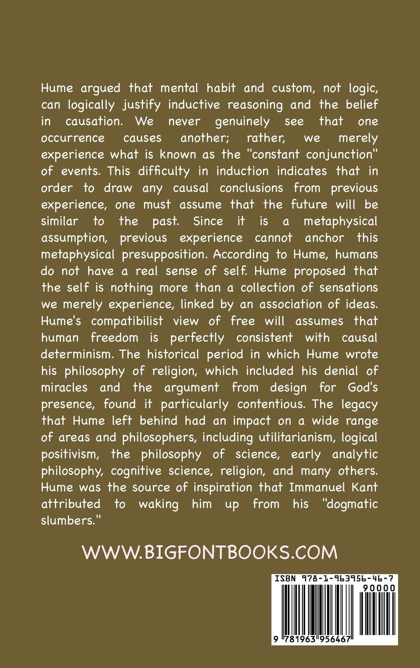 Rückseitencover An Enquiry Concerning Human Understanding