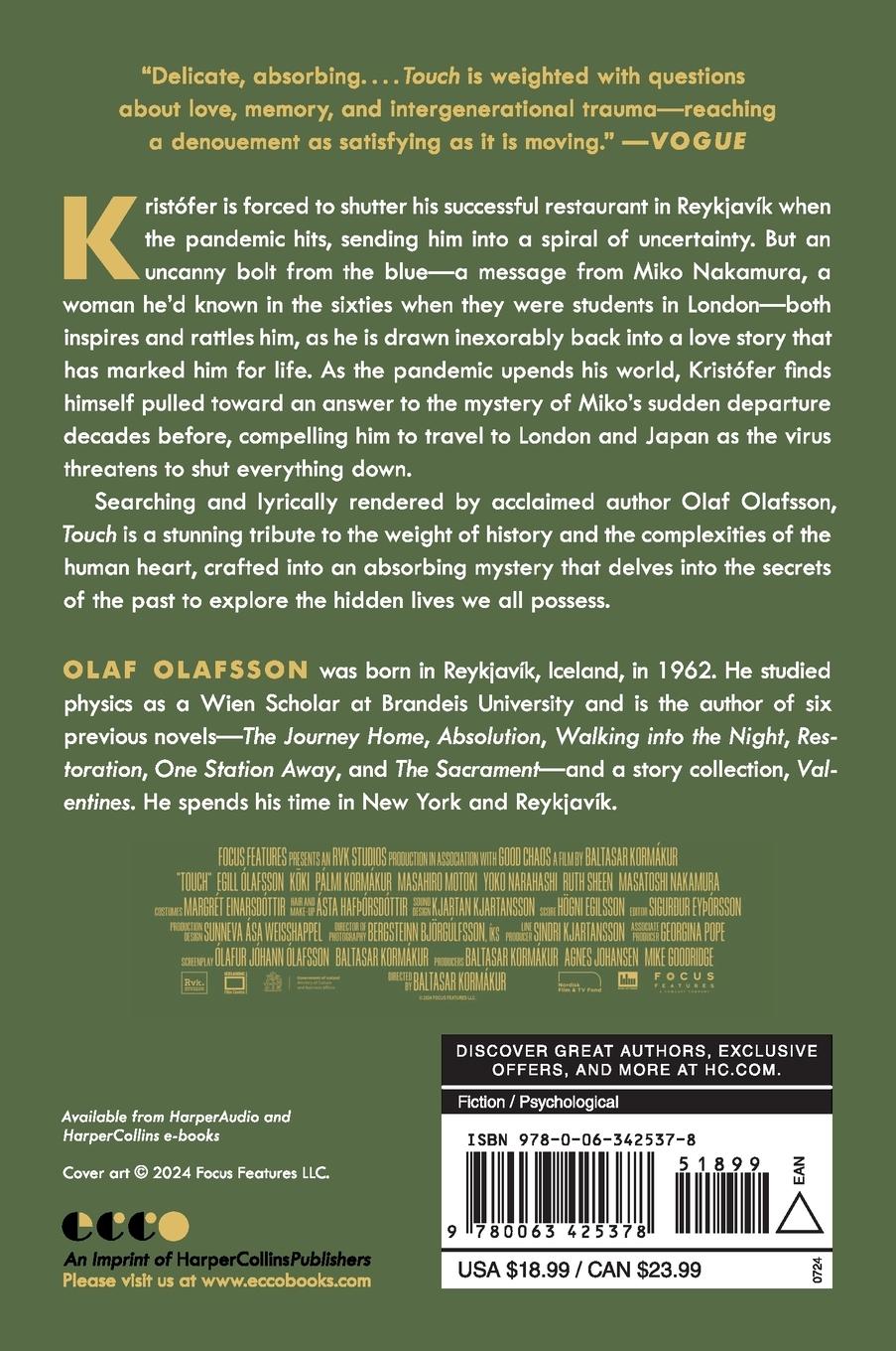 Rückseitencover Touch [Movie Tie-in]