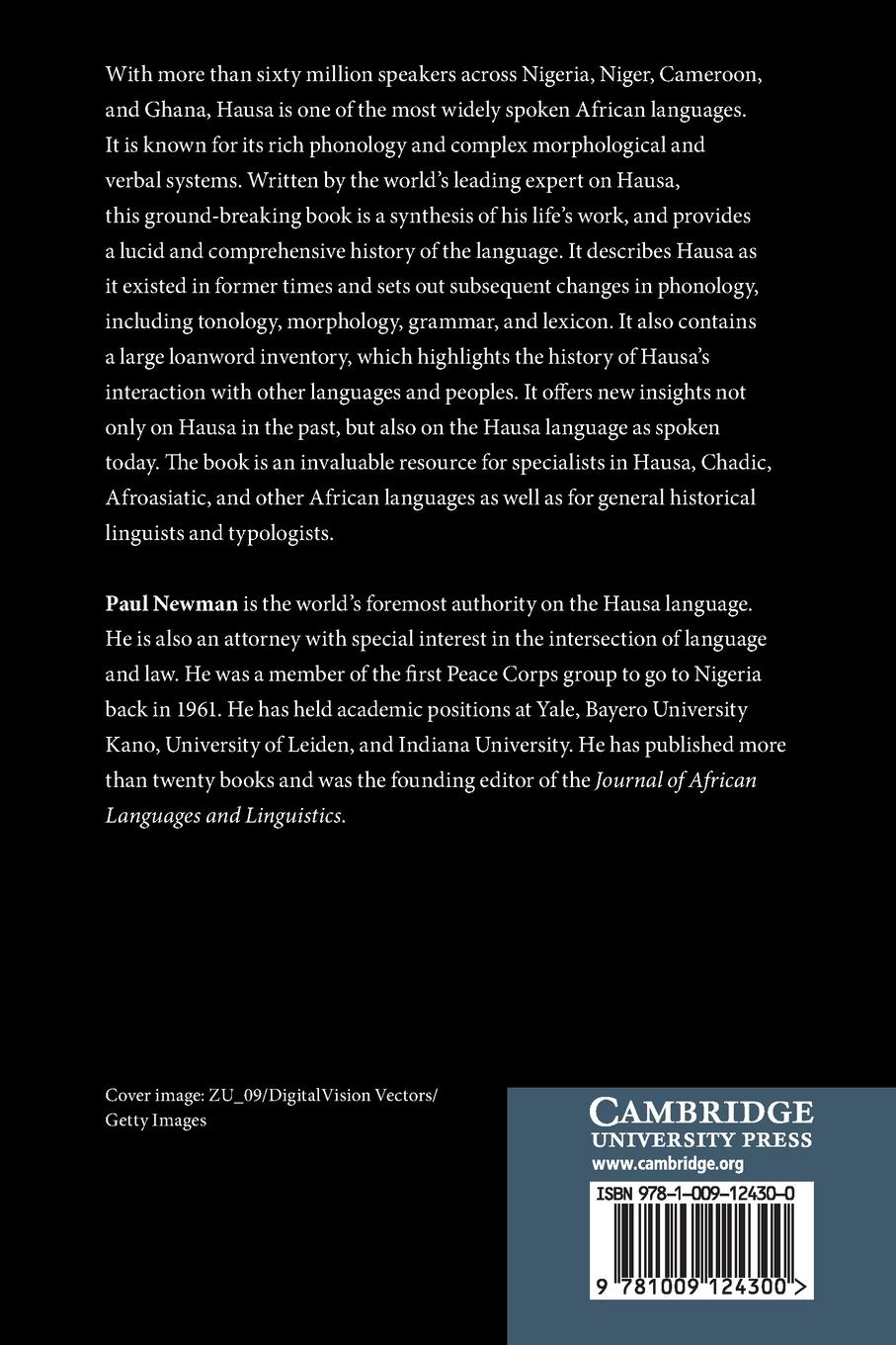 Rückseitencover A History of the Hausa Language