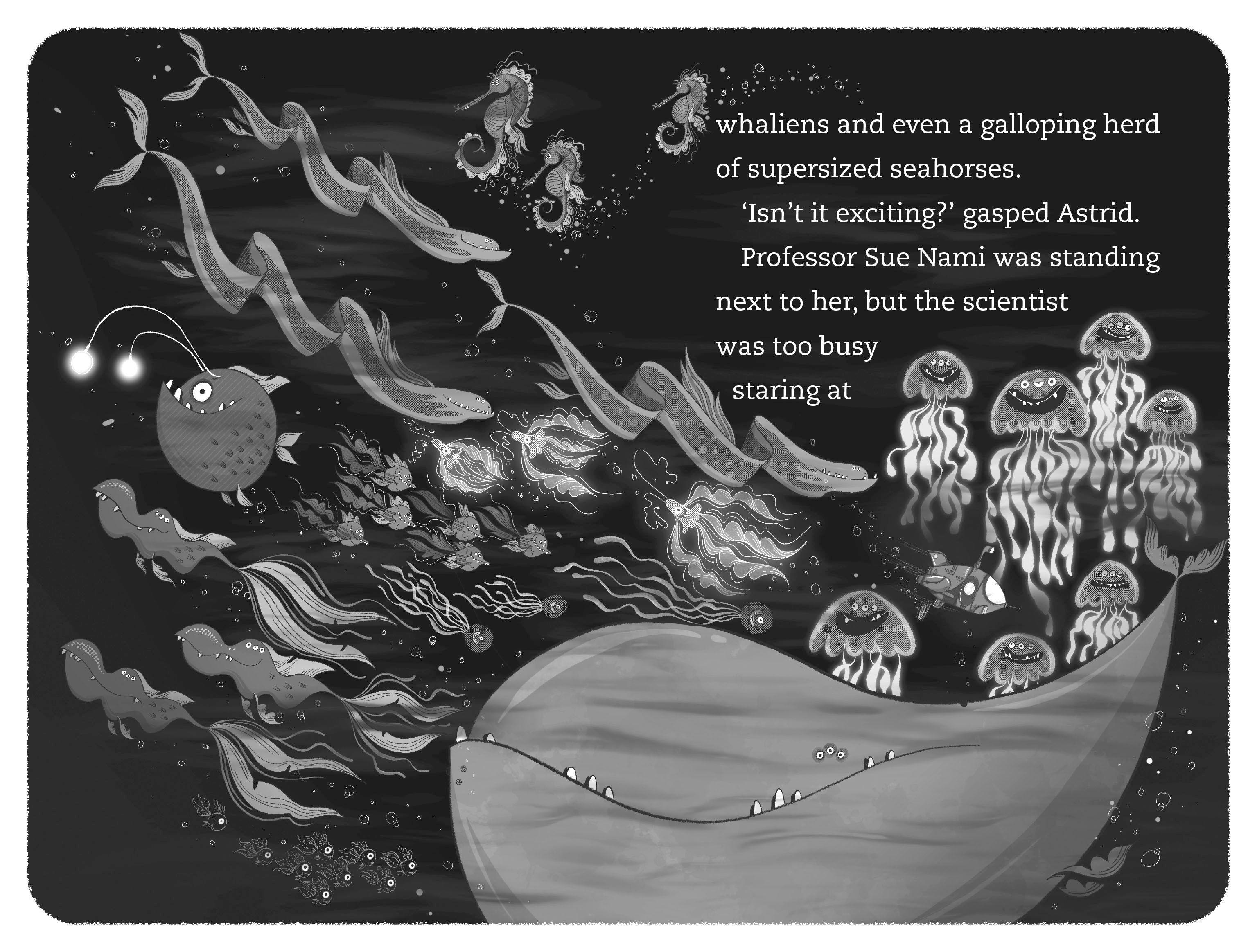 Beispielinhalt (Bild) Astrid and the Space Cadets: Danger at the Black Lagoon!