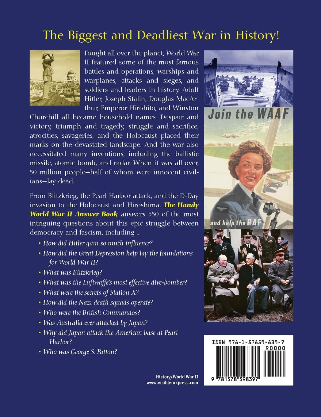 Rückseitencover The Handy World War II Answer Book