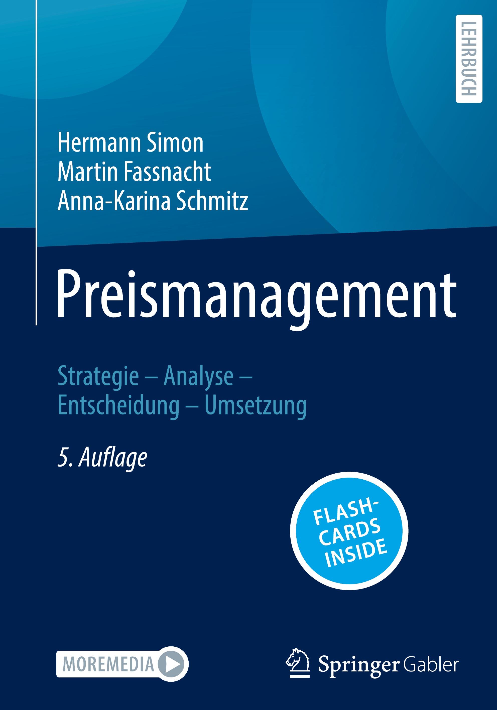 Vorderes Coverbild Preismanagement