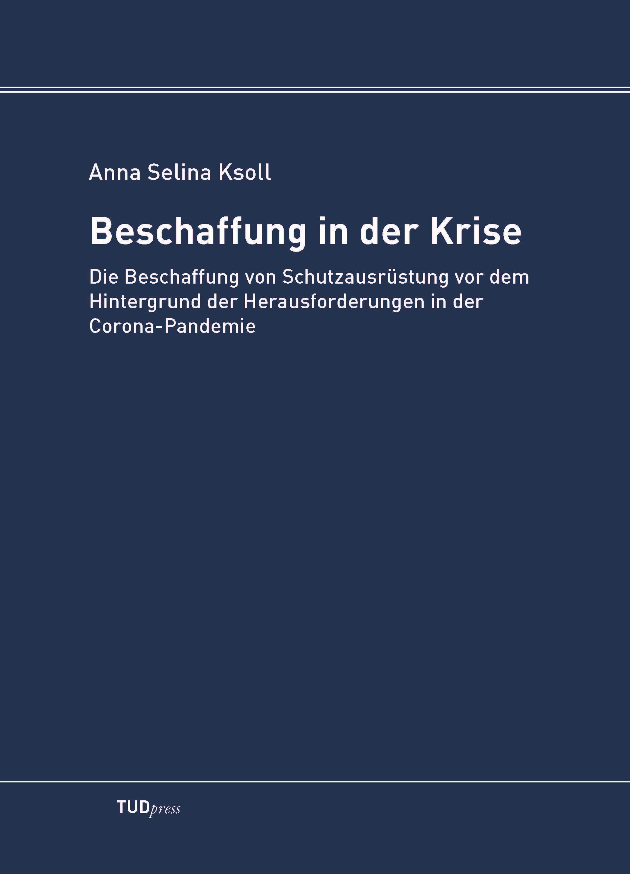 Vorderes Coverbild Beschaffung in der Krise