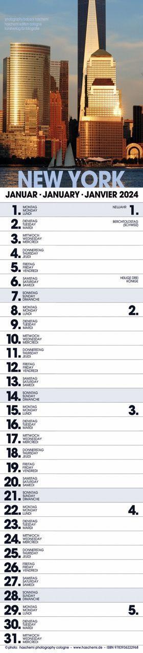 Beispielinhalt (Bild) New York Planer 2025