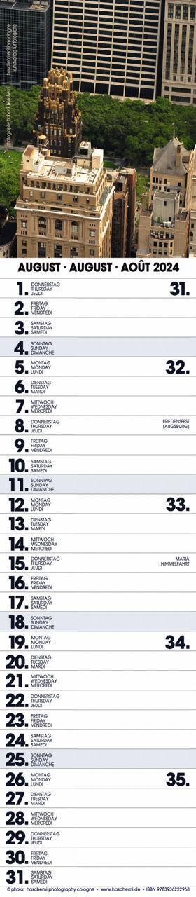 Beispielinhalt (Bild) New York Planer 2025