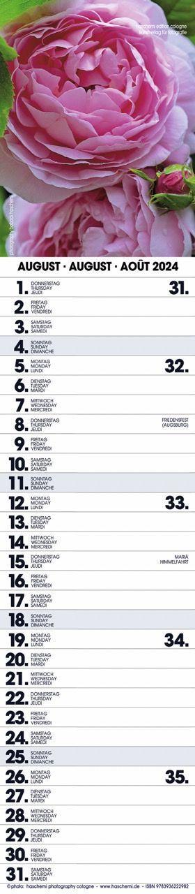 Beispielinhalt (Bild) Rosen Planer 2025