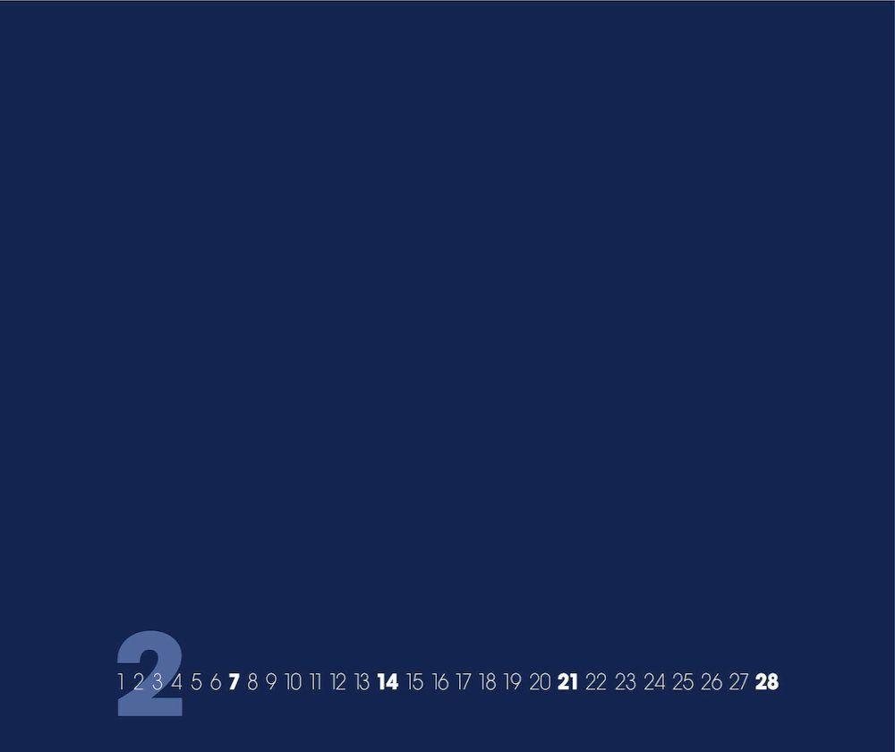 Beispielinhalt (Bild) Blue ? Blau 2025 ? Blanko Gross XL Format